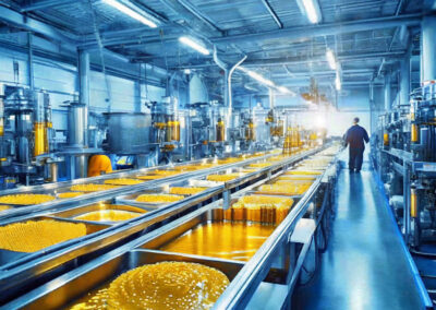 Custom label designs created for co‑packing clients