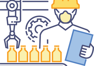 Automated capping equipment sealing bottles at ContainerFare